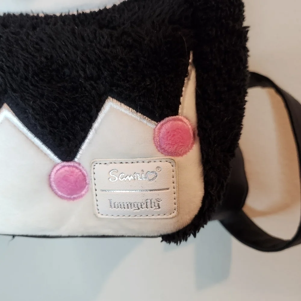 Lounge Fly Sanrio Kuromi Black Sherpa Backpack Collectors Edition